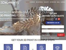 Tablet Screenshot of 3digiprints.com